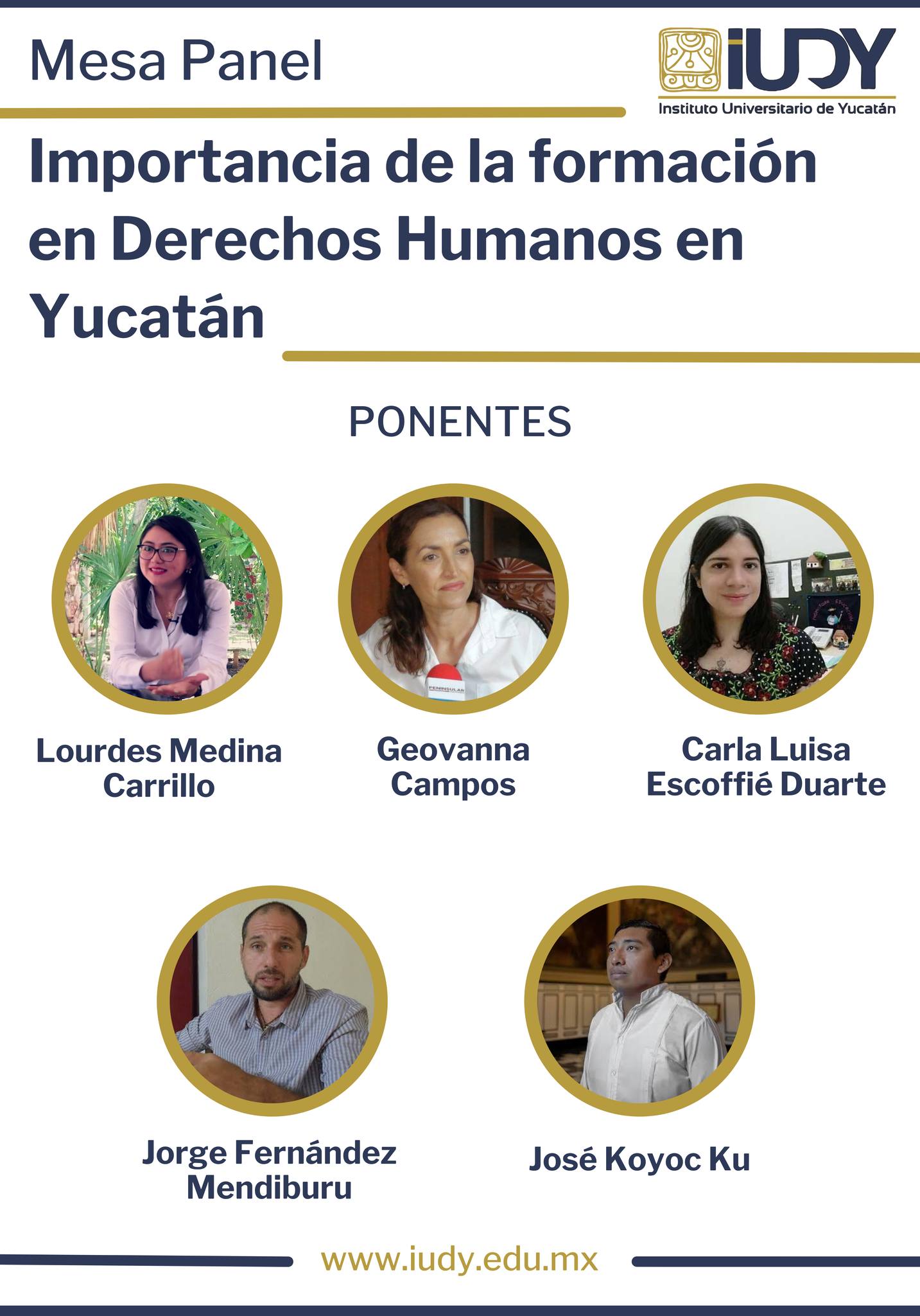 Panel “Importancia de la formación en Derechos Humanos en Yucatán”