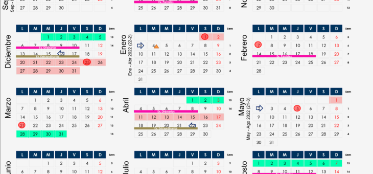 Calendario escolar 2022-2023